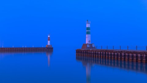 Обои вечер, море, маяк, бухта, the evening, sea, lighthouse, bay разрешение 2048x1407 Загрузить