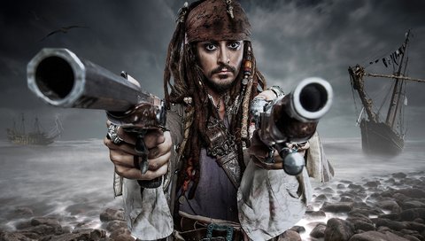 Обои джек воробей, грим, louis guglielmero, jack sparrow, makeup разрешение 1920x1080 Загрузить