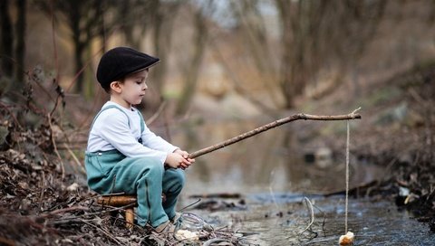 Обои природа, игра, мальчик, рыбалка, удочка, nature, the game, boy, fishing, rod разрешение 1920x1080 Загрузить