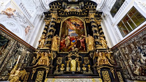 Обои собор, австрия, церковь, монастырь, религия, гарстен, cathedral, austria, church, the monastery, religion, garsten разрешение 2048x1152 Загрузить