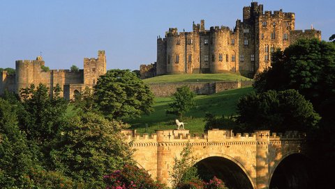 Обои небо, great britain, алник, деревья, нортамберленд, мост, alnwick castle, замок, the united kingdom, великобритания, англия, статуи, крепость, the sky, alnwick, trees, northumberland, bridge, castle, uk, england, statues, fortress разрешение 1920x1200 Загрузить