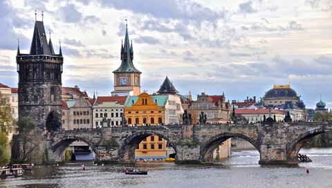 Обои река, мост, дома, прага, чехия, влтава, карлов, river, bridge, home, prague, czech republic, vltava, charles разрешение 2048x1297 Загрузить