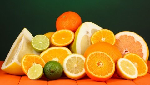 Обои фрукты, лимон, апельсин, лайм, цитрус, мандарин, грейпфрут, цитрусовые, fruit, lemon, orange, lime, citrus, mandarin, grapefruit разрешение 1920x1152 Загрузить