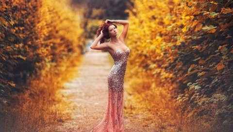 Обои платье, осень, фигура, туфли, карен абрамян, сексапильная, dress, autumn, figure, shoes, karen abramyan, sexy разрешение 1920x1080 Загрузить