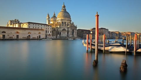 Обои утро, собор, венеция, канал, италия, санта-мария-делла-салюте, morning, cathedral, venice, channel, italy, santa maria della salute разрешение 2048x1365 Загрузить