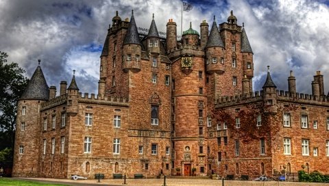 Обои европа, шотландия, замок глэмис, europe, scotland, glamis castle разрешение 2560x1600 Загрузить