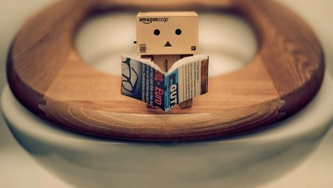 Обои клозет, коробка, книга, унитаз, данбо, картонный робот, the closet, box, book, the toilet, danbo, cardboard robot разрешение 2998x1806 Загрузить