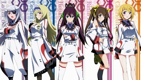 Обои infinite stratos, charles dunois, laura bodewig, cecilia alcott, shinonono houki, lingyin huang разрешение 1920x1080 Загрузить