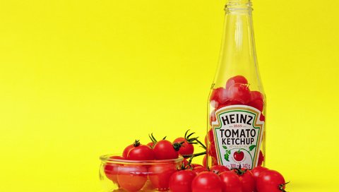 Обои кетчуп, бутылки, помидоры, чаша, heinz, ketchup, bottle, tomatoes, bowl разрешение 2048x1365 Загрузить