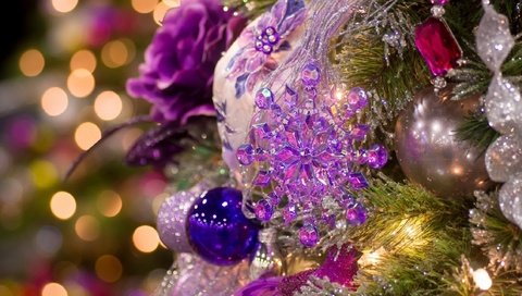 Обои огни, праздник, новый год, рождество, елка, фонарики, шары, украшения, ветки, гирлянды, игрушки, lights, holiday, new year, christmas, tree, lanterns, balls, decoration, branches, garland, toys разрешение 2560x1440 Загрузить
