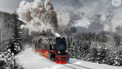 Обои горы, германия, паровоз, гарц, mountains, germany, the engine, harz разрешение 1920x1080 Загрузить