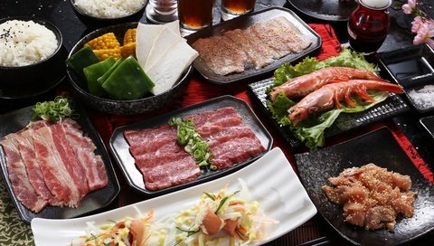 Обои морепродукты, японская кухня, бекон, блюда, seafood, japanese cuisine, bacon, meals разрешение 2400x1600 Загрузить