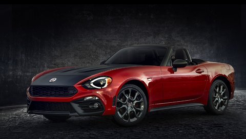 Обои abarth, fiat 124 spider, рошу, rosu разрешение 3000x1634 Загрузить