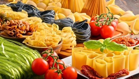 Обои помидоры, спагетти, макароны, макарон, помидорами, tomatoes, spaghetti, pasta разрешение 2880x1923 Загрузить