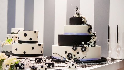 Обои цветы, свечи, свадьба, сладкое, украшение, торт, пирожное, flowers, candles, wedding, sweet, decoration, cake разрешение 2880x1774 Загрузить