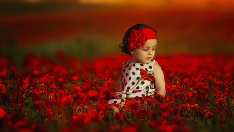 Обои цветы, настроение, маки, девочка, повязка, боке, flowers, mood, maki, girl, headband, bokeh разрешение 2048x1367 Загрузить