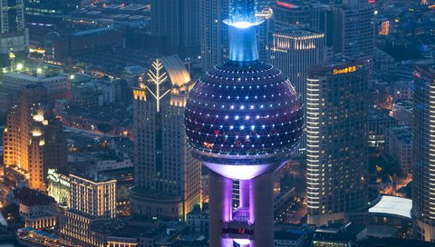 Обои ночь, огни, панорама, шанхай, башня, китай, night, lights, panorama, shanghai, tower, china разрешение 2048x1367 Загрузить