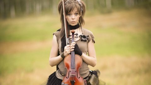Обои девушка, скрипка, линдси стирлинг, линдсей стирлинг, girl, violin, lindsey stirling, lindsay stirling разрешение 2880x1920 Загрузить