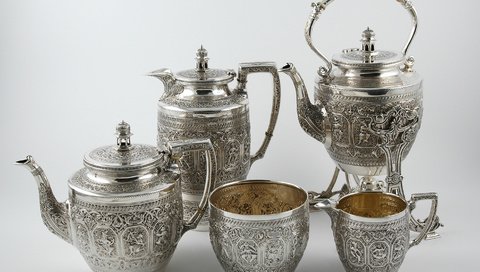 Обои чай, серебро, серебреный, чайный сервиз, scottish tea set, tea service, tea, silver, tea set разрешение 2823x2000 Загрузить