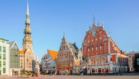 Обои город, старый город, латвия, рига, the city, old town, latvia, riga разрешение 3800x2533 Загрузить