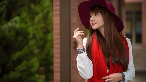 Обои стиль, девушка, волосы, милашка, шляпа, азиатка, style, girl, hair, cutie, hat, asian разрешение 5520x3680 Загрузить