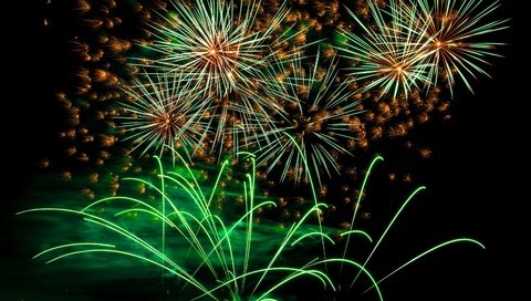 Обои новый год, салют, фейерверк, ноч, красочная, феерверк, 2017, holiday celebration, new year, salute, fireworks, night, colorful разрешение 3200x2300 Загрузить