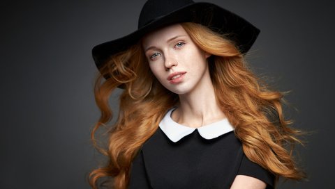 Обои девушка, портрет, взгляд, волосы, шляпа, рыжеволосая, alexander vinogradov, girl, portrait, look, hair, hat, redhead разрешение 2048x1366 Загрузить
