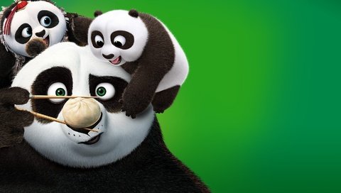 Обои панда, кино, палочки, пельмешка, кунг-фу панда 3, panda, movie, sticks, dumplings, kung fu panda 3 разрешение 1920x1080 Загрузить