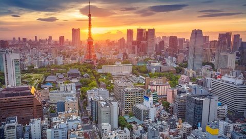 Обои панорама, япония, башня, дома, токио, panorama, japan, tower, home, tokyo разрешение 2048x1365 Загрузить