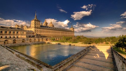 Обои италия, испания, монастырь эскориал, san lorenzo de el escorial, el escorial, архитектурный комплекс, italy, spain разрешение 3840x2160 Загрузить