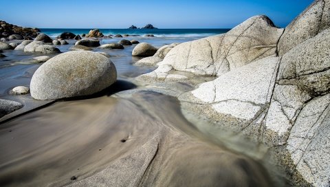 Обои скалы, камни, берег, пейзаж, море, rocks, stones, shore, landscape, sea разрешение 2048x1374 Загрузить