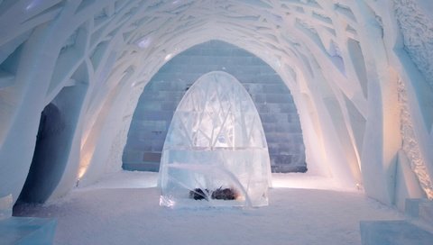 Обои швеция, кируна, фойе, ледяной отель, sweden, kiruna, the lobby, the ice hotel разрешение 1920x1080 Загрузить