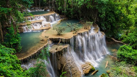 Обои деревья, каскад, река, huay maekamin waterfall, камни, канчанабури, лес, водопад хуай мэй хамин, huay mae khamin waterfalls, водопад, khuean srinagarindra national park, водопад хуай мае кхамин, поток, huai mae khamin, водопад хуай мае хамин, таиланд, джунгли, trees, cascade, river, waterfall huay maekamin, stones, kanchanaburi, forest, waterfall, stream, thailand, jungle разрешение 1920x1200 Загрузить