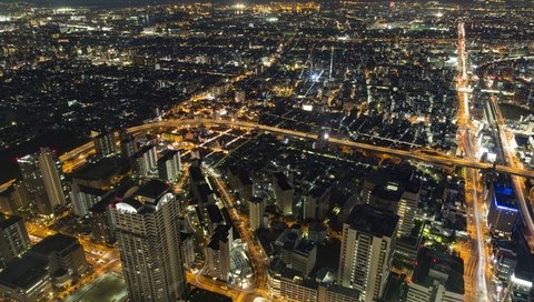 Обои город, япония, мегаполис, осака, городской пейзаж, городской район, the city, japan, megapolis, osaka, the urban landscape разрешение 5760x3840 Загрузить