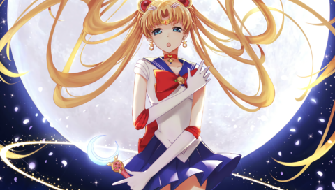 Обои девушка, поза, блондинка, взгляд, лицо, sailor moon, сейлор мун, girl, pose, blonde, look, face разрешение 1920x1200 Загрузить