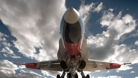 Обои облака, самолет, авиация, неба, турбина, авиатехника, крылышки, clouds, the plane, aviation, sky, turbine, aircraft, wings разрешение 1920x1080 Загрузить