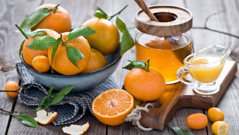 Обои фрукты, апельсины, сладкое, мед, мандарин, цитрусы, кумкват, fruit, oranges, sweet, honey, mandarin, citrus, kumquat разрешение 2000x1331 Загрузить