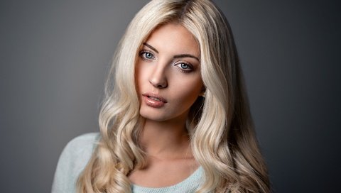 Обои девушка, блондинка, портрет, взгляд, модель, лицо, ann sophie, ann sophie marielle, girl, blonde, portrait, look, model, face разрешение 1920x1200 Загрузить