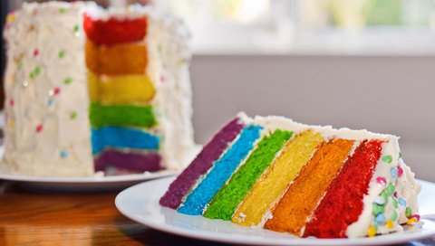 Обои разноцветные, торт, десерт, пирог, слои, крем, colorful, cake, dessert, pie, layers, cream разрешение 3840x2400 Загрузить