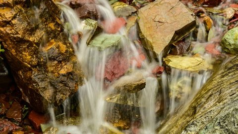 Обои вода, природа, камни, ручей, краски, water, nature, stones, stream, paint разрешение 4912x3264 Загрузить