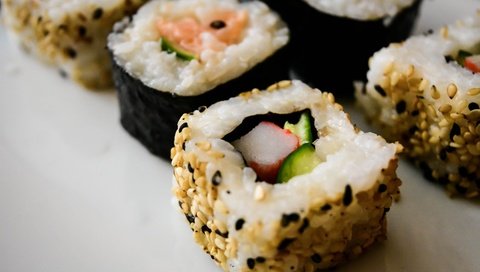 Обои суши, роллы, морепродукты, японская кухня, claudia bucur, sushi, rolls, seafood, japanese cuisine разрешение 6000x4000 Загрузить