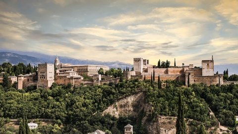 Обои город, дворец, испания, гранада, альгамбра, the city, palace, spain, granada, alhambra разрешение 3000x2000 Загрузить