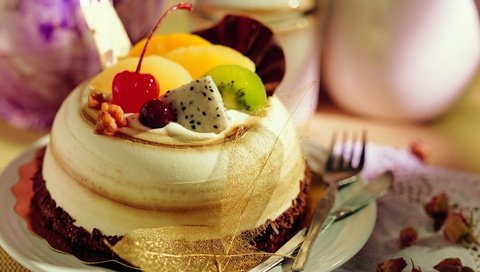 Обои ягоды, сладкое, десерт, вкусно, пирожное, berries, sweet, dessert, delicious, cake разрешение 1920x1080 Загрузить