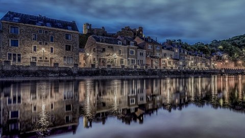 Обои река, отражение, дома, бельгия, ла-рош-ан-арден, river, reflection, home, belgium, la roche-en-ardenne разрешение 2048x1287 Загрузить