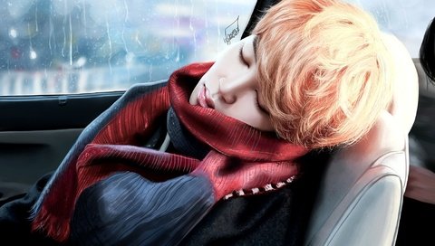 Обои арт, девушка, спит, авто, шарф, bts, park ji min, by xcollecx, bangtan boys, xcollecx, art, girl, sleeping, auto, scarf разрешение 2048x1344 Загрузить