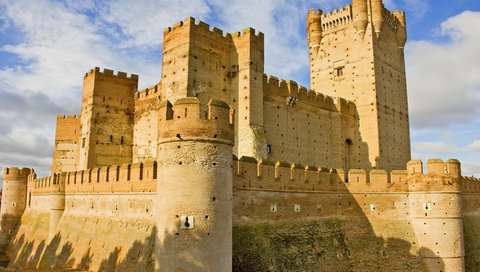 Обои замок, испания, castillo de la mota, замок ла-мота, castle, spain, the castle of la mota разрешение 4272x2848 Загрузить