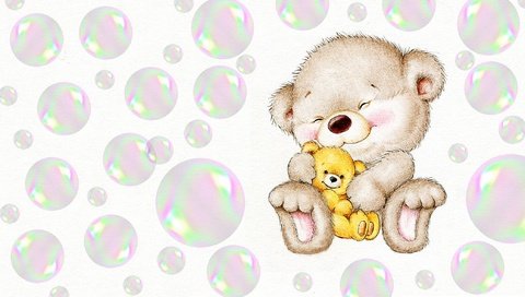 Обои арт, улыбка, пузыри, игрушка, малыш, детская, art, smile, bubbles, toy, baby, children's разрешение 2088x1280 Загрузить
