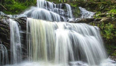 Обои вода, водопад, поток, water, waterfall, stream разрешение 3600x2400 Загрузить