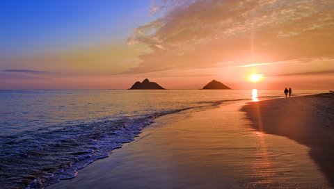 Обои закат, море, пляж, 6, sunset, sea, beach разрешение 4200x3625 Загрузить