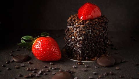 Обои еда, клубника, шоколад, десерт, вкусно, пирожное, крем, food, strawberry, chocolate, dessert, delicious, cake, cream разрешение 5472x3648 Загрузить